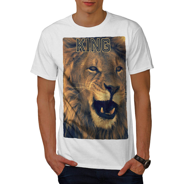 Cat King Of Animals Mens T-Shirt