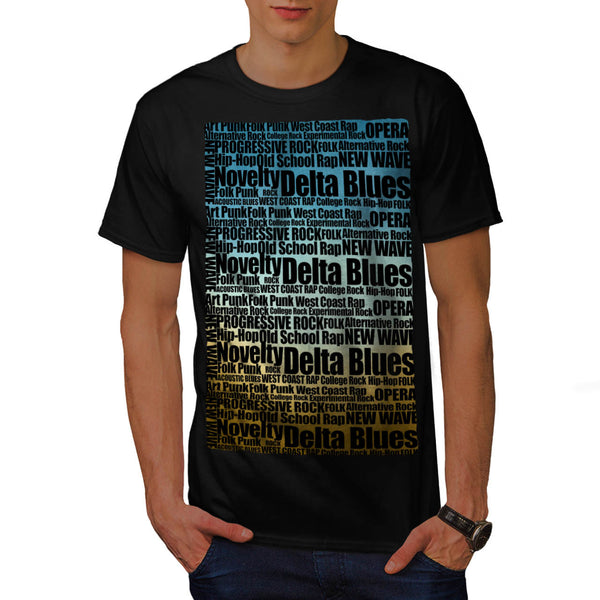 Cool Music Slogan Mens T-Shirt