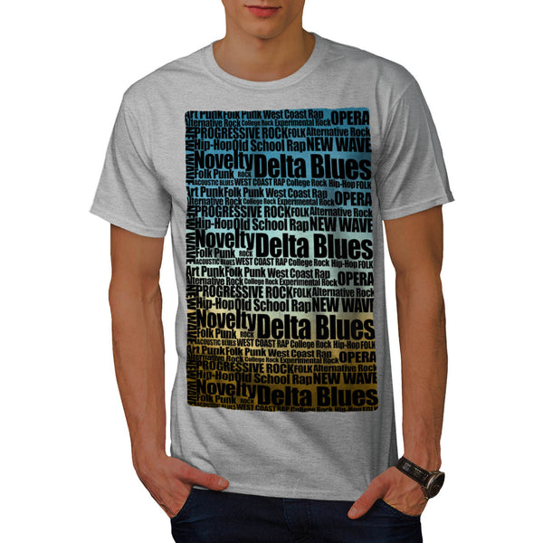 Cool Music Slogan Mens T-Shirt