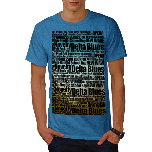 Cool Music Slogan Mens T-Shirt