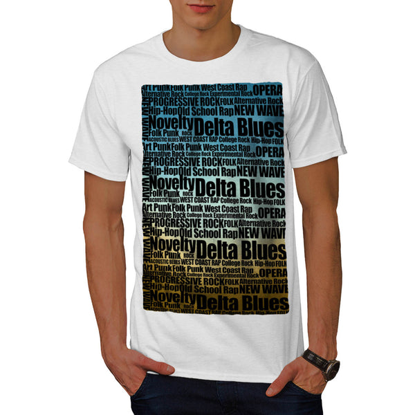 Cool Music Slogan Mens T-Shirt