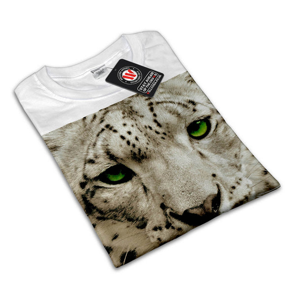 Face Of White Leopard Mens T-Shirt
