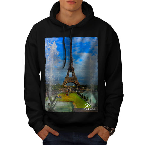 France Eiffel Tower Mens Hoodie