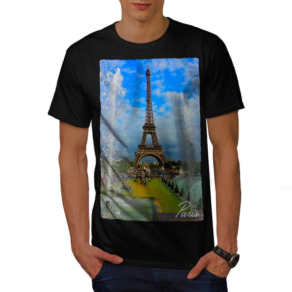 France Eiffel Tower Mens T-Shirt
