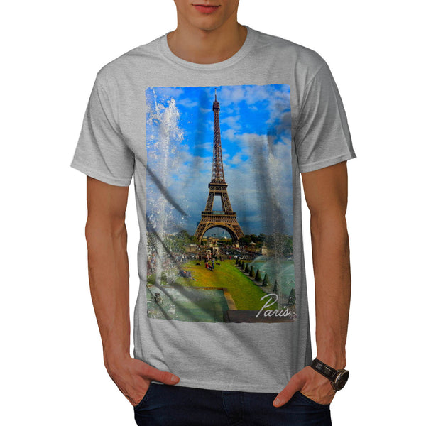 France Eiffel Tower Mens T-Shirt
