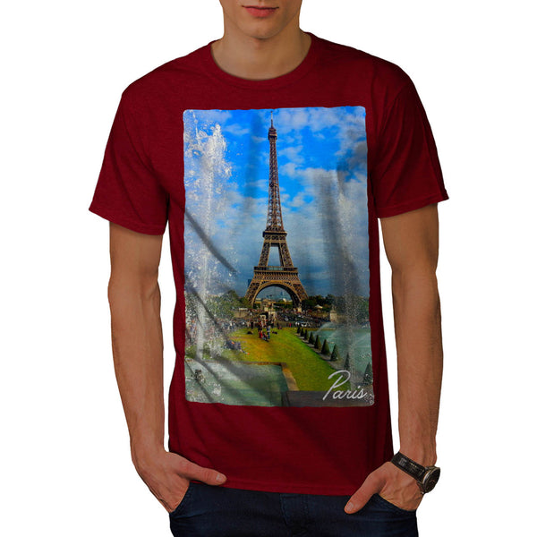 France Eiffel Tower Mens T-Shirt