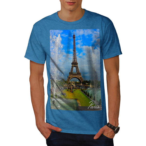 France Eiffel Tower Mens T-Shirt