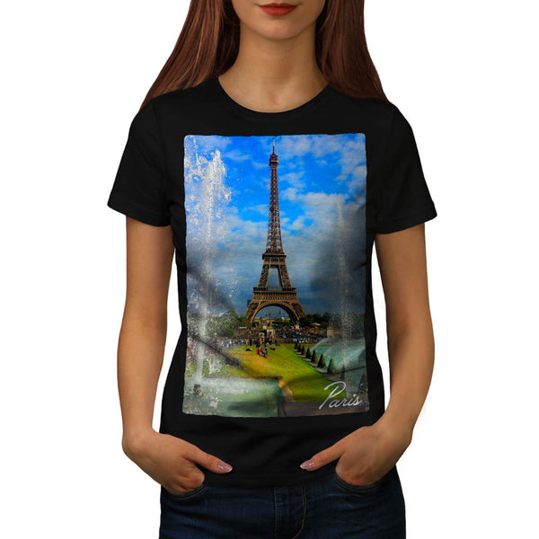 France Eiffel Tower Womens T-Shirt