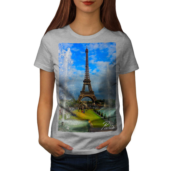 France Eiffel Tower Womens T-Shirt