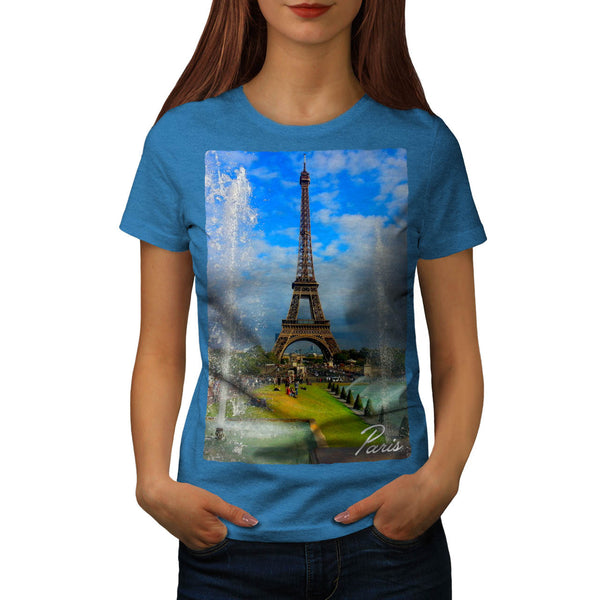France Eiffel Tower Womens T-Shirt