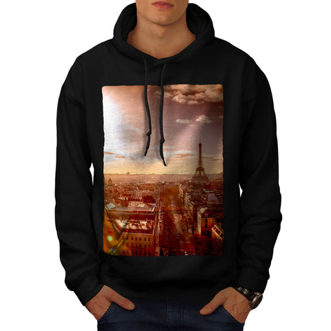 France Eiffel Tower Mens Hoodie