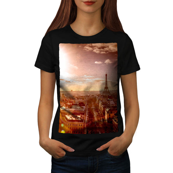 France Eiffel Tower Womens T-Shirt
