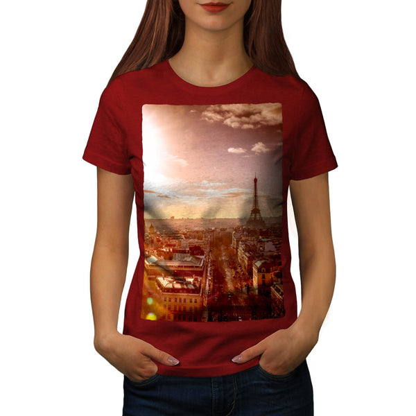 France Eiffel Tower Womens T-Shirt