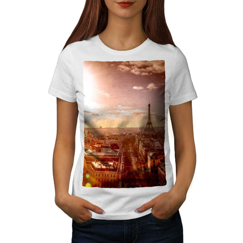 France Eiffel Tower Womens T-Shirt