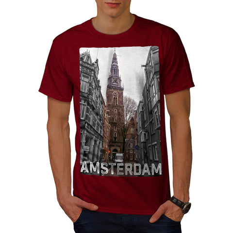 Amsterdam Clock Tower Mens T-Shirt