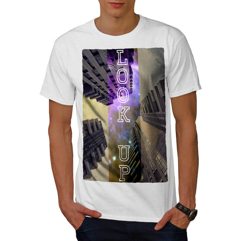 Look Up High Into Sky Mens T-Shirt