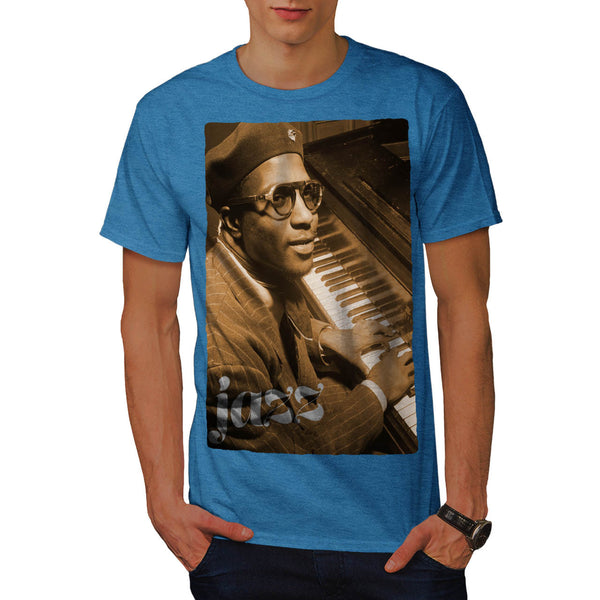Jazz Piano Musician Mens T-Shirt