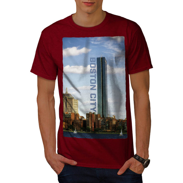 Boston City Building Mens T-Shirt