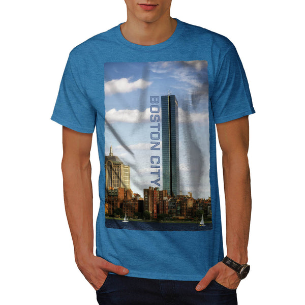 Boston City Building Mens T-Shirt