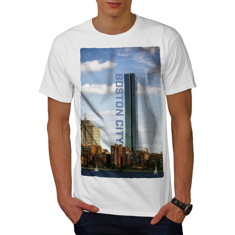 Boston City Building Mens T-Shirt