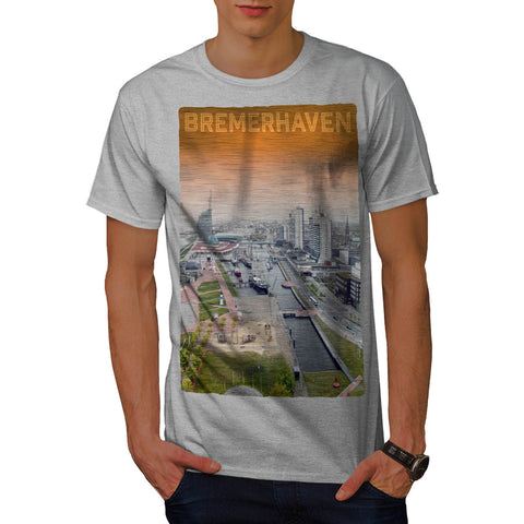 Bremerhaven City View Mens T-Shirt