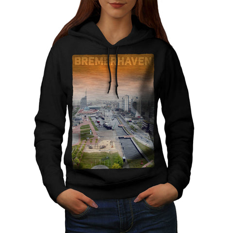 Bremerhaven City View Womens Hoodie