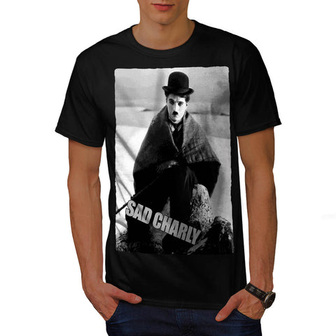 Sad Charlie Chaplin Mens T-Shirt