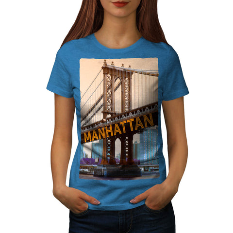 Manhattan Bridge View Womens T-Shirt