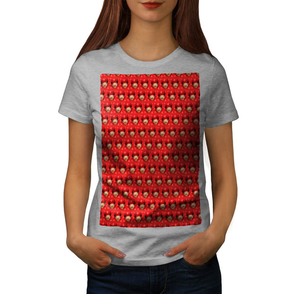 Red-Nosed Reindeer Womens T-Shirt