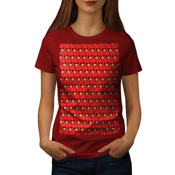 Red-Nosed Reindeer Womens T-Shirt