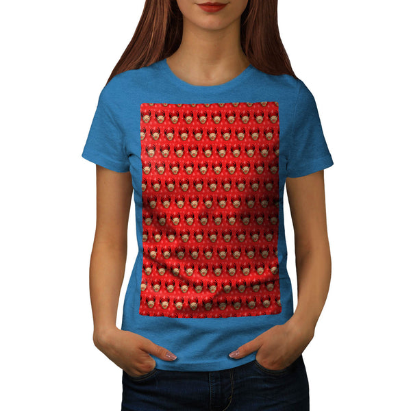 Red-Nosed Reindeer Womens T-Shirt