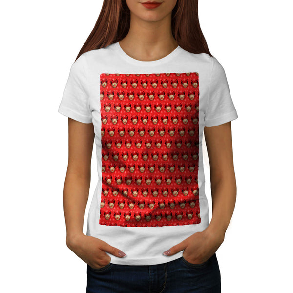 Red-Nosed Reindeer Womens T-Shirt