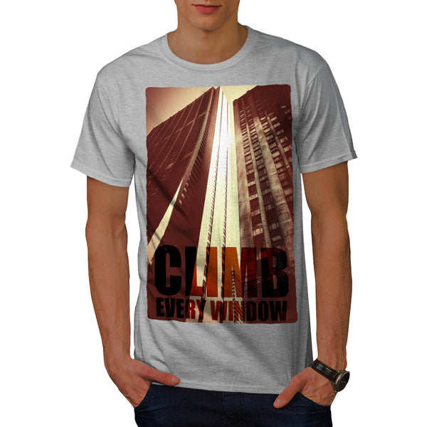 Climb Every Window Mens T-Shirt
