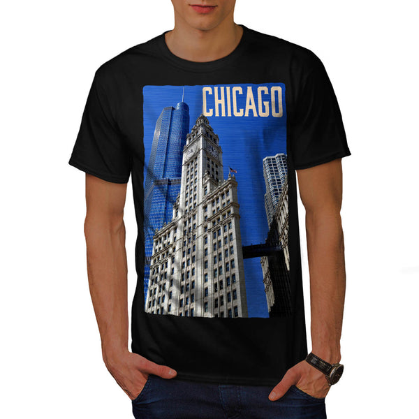 Chicago Main Building Mens T-Shirt