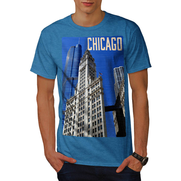 Chicago Main Building Mens T-Shirt