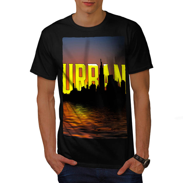 Evening In Large City Mens T-Shirt
