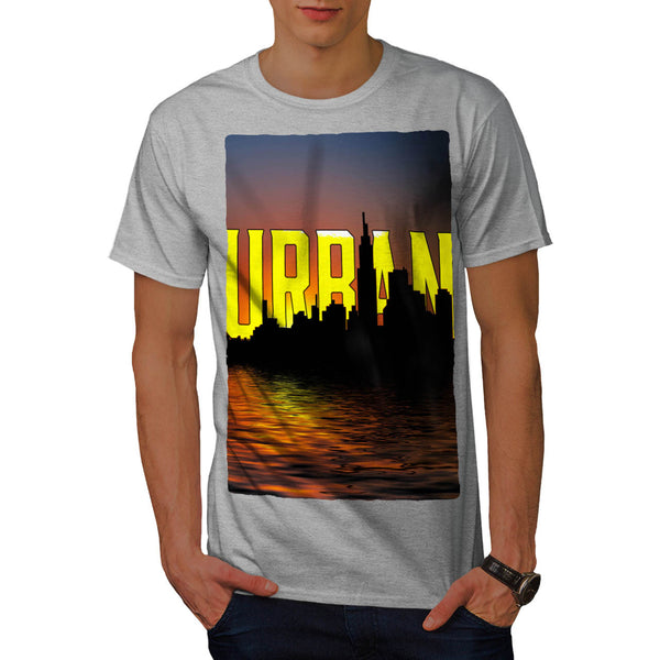 Evening In Large City Mens T-Shirt