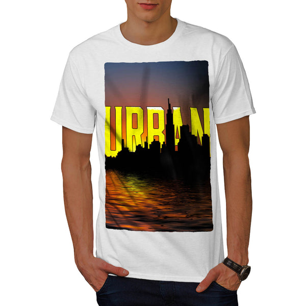 Evening In Large City Mens T-Shirt