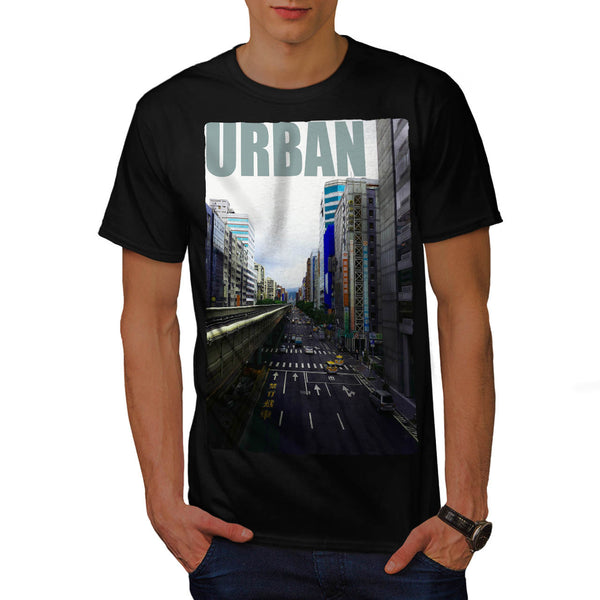 Crowded City Street Mens T-Shirt