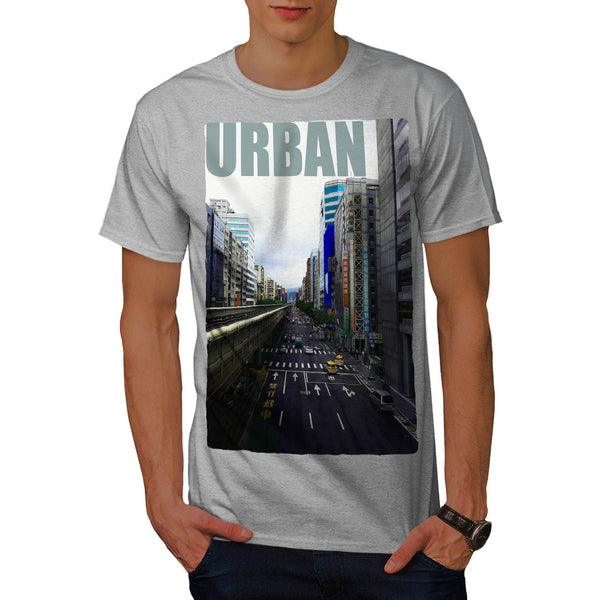 Crowded City Street Mens T-Shirt