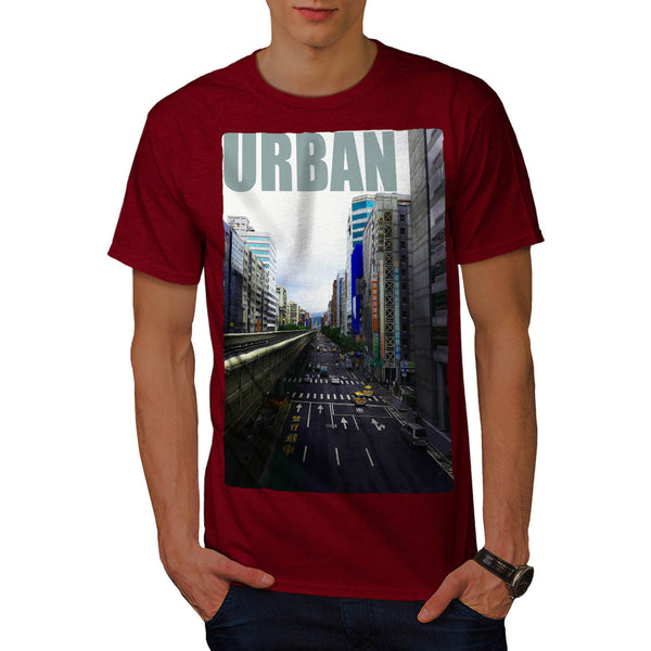 Crowded City Street Mens T-Shirt