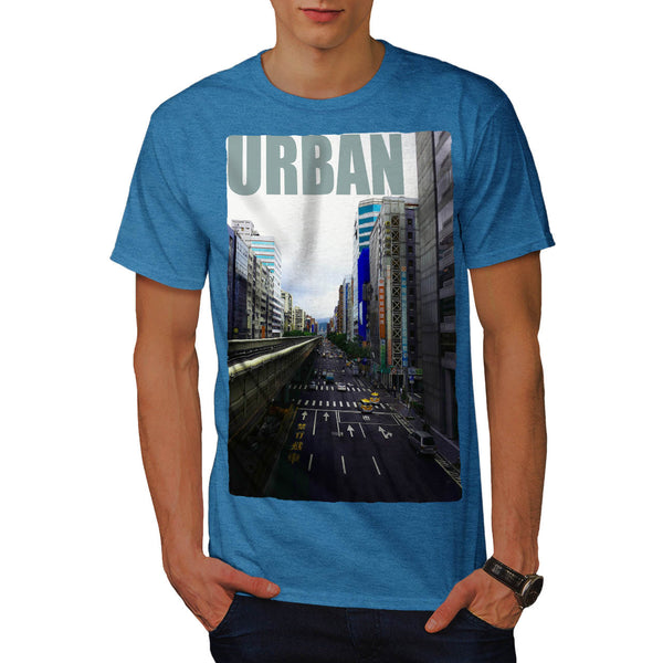 Crowded City Street Mens T-Shirt