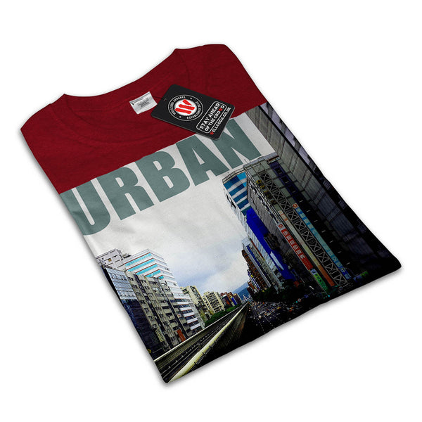 Crowded City Street Mens T-Shirt