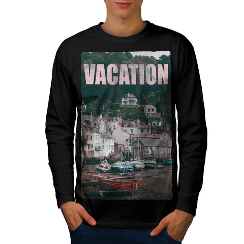 Fun Vacation Village Mens Long Sleeve T-Shirt