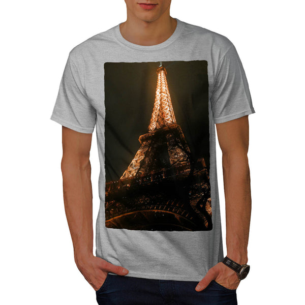 Eiffel Tower At Night Mens T-Shirt