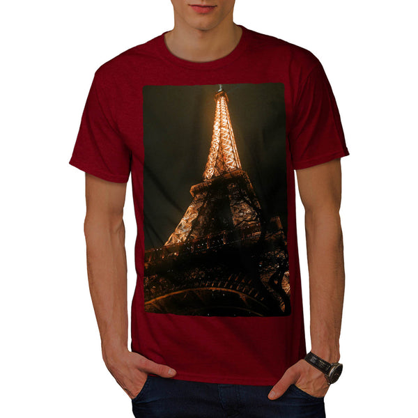 Eiffel Tower At Night Mens T-Shirt