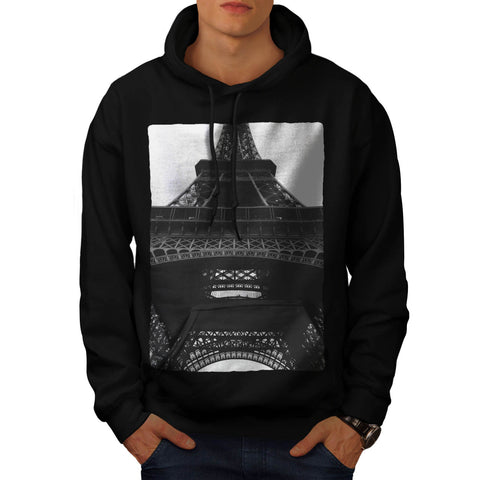 France In Black White Mens Hoodie