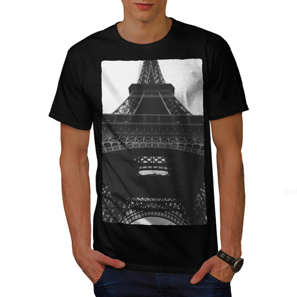 France In Black White Mens T-Shirt