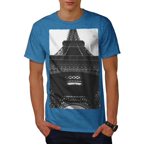 France In Black White Mens T-Shirt