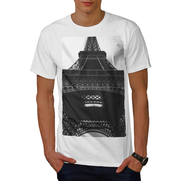 France In Black White Mens T-Shirt